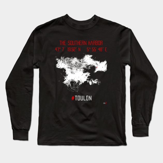 Toulon city Around the bay Long Sleeve T-Shirt by udezigns